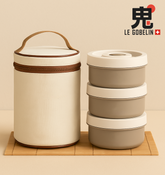 Bento Elegance – Isolierte Lunchbox mit Tragetasche
