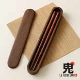 Nomadic Elegance – Essstäbchen-Set mit Holzetui