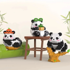 Panda Party - Mini Pandas à Construire en Micro-Briques