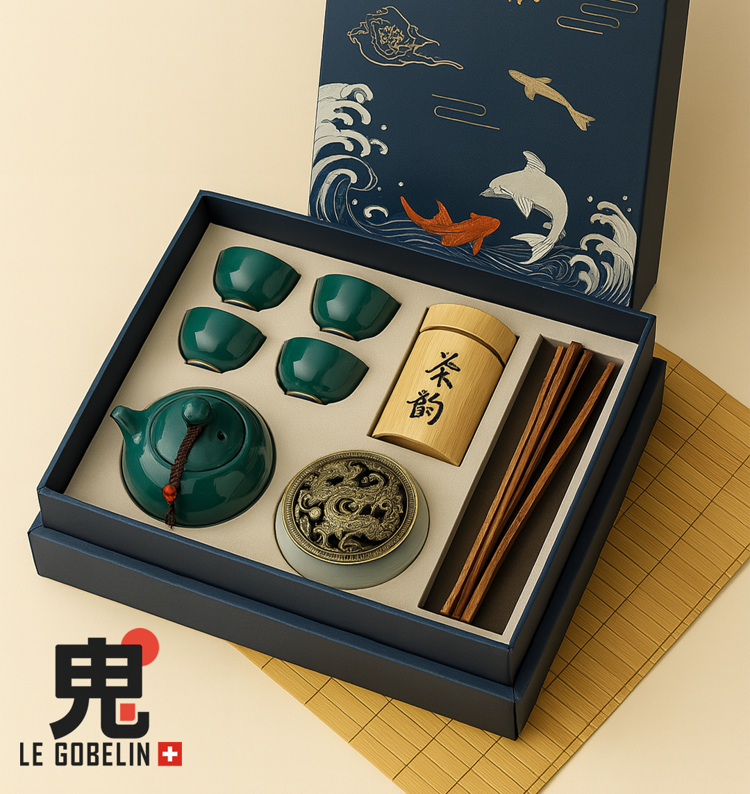 Coffret Tradition Zen – Service à Thé Japonais en Céramique