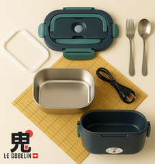 Boîte Repas Chauffante 3-en-1 | Mangez chaud partout, à tout moment