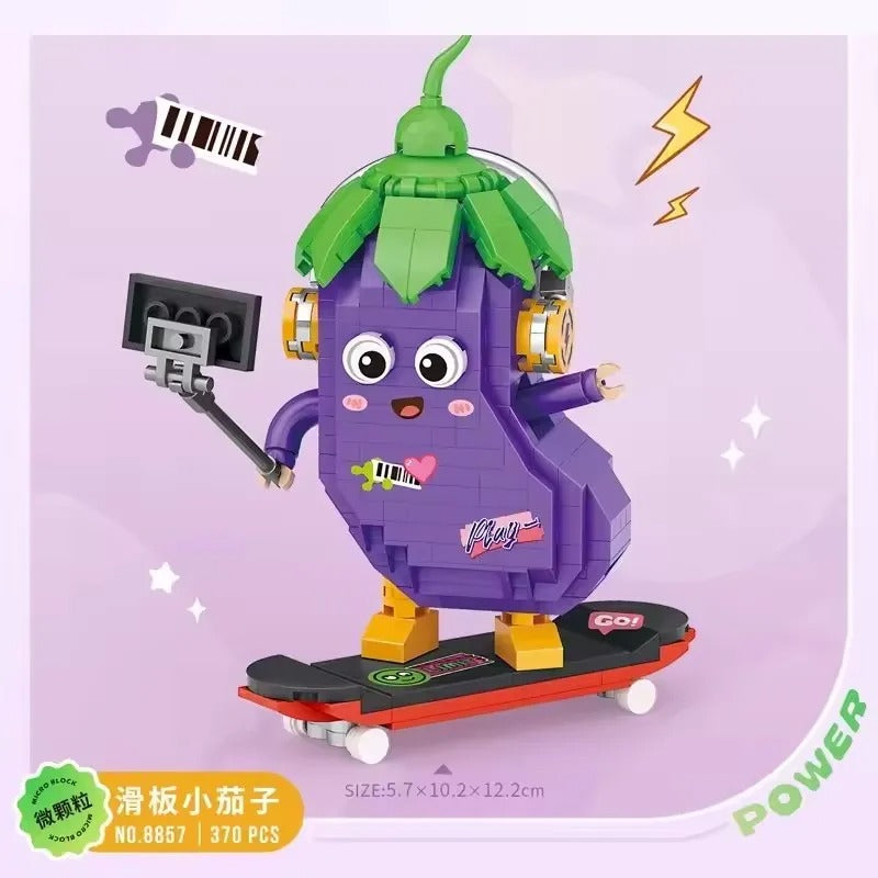 Mini Fruizik – Figurines Fruits Musicaux en Micro-Briques