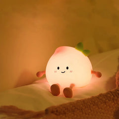 Peachylume – Veilleuse Pêche & Poire LED Tactile & Multicolore