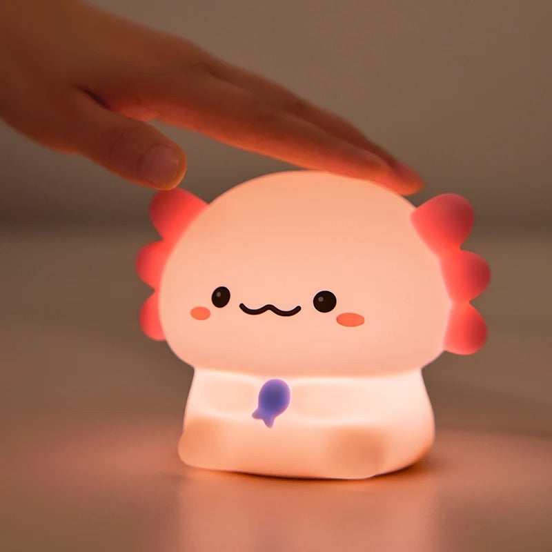 Axolume – Crystal &amp; Softness Axolotl LED Night Light