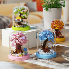 Cloche des Saisons – Micro-Monde à Construire en Mini Briques