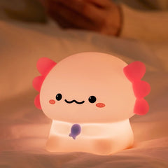Axolume – Crystal &amp; Softness Axolotl LED Night Light