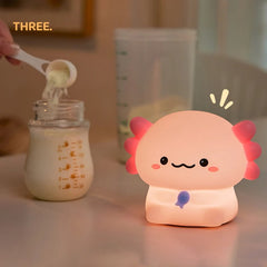 Axolume – Crystal &amp; Softness Axolotl LED Night Light
