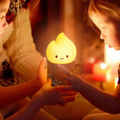 Flamiche – Veilleuse Flamme sur Bûche LED Poétique & Réconfortante