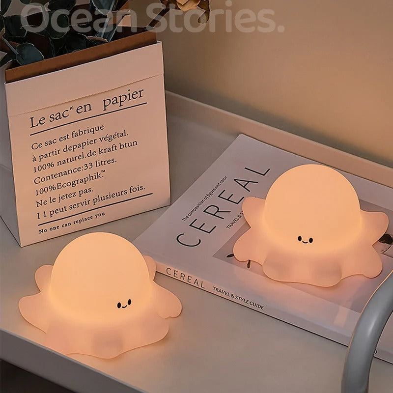 Octolume – Veilleuse Poulpe LED Mignonne & Tactile