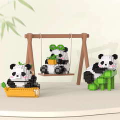 Panda Party - Mini Pandas à Construire en Micro-Briques